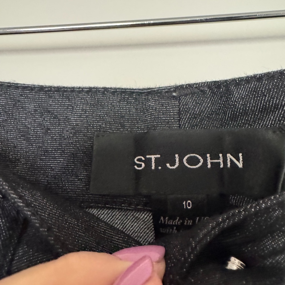St. John Black Denim Jeans